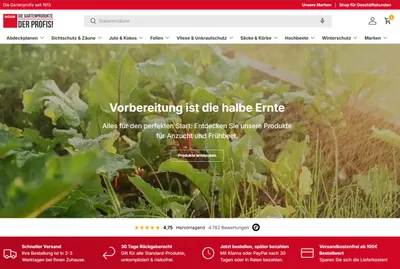 Screenshot des B2B/B2C-Shops noor-online.de